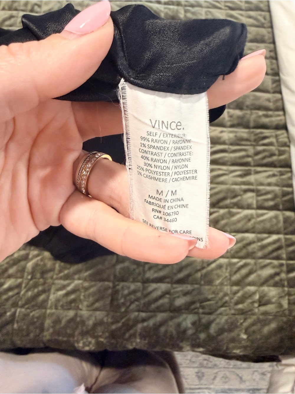Vince Navy Short Sleeve Mock Neck Oversized Knit Top - Picture 6 of 6